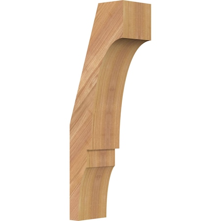 Ekena Millwork 3 1/2"W x 6"D x 18"H Balboa Smooth Knee Brace, Western Red Cedar BRC04X06X18BOA00SWR